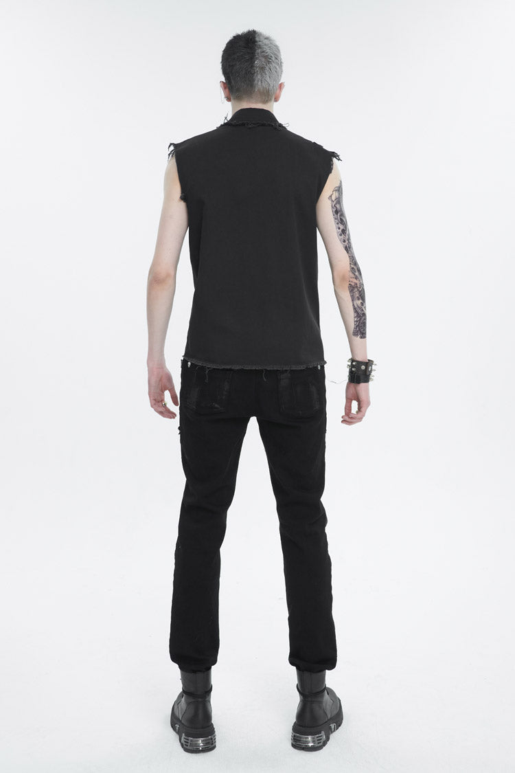 Jet Buckle Splice Raw Punk Vest