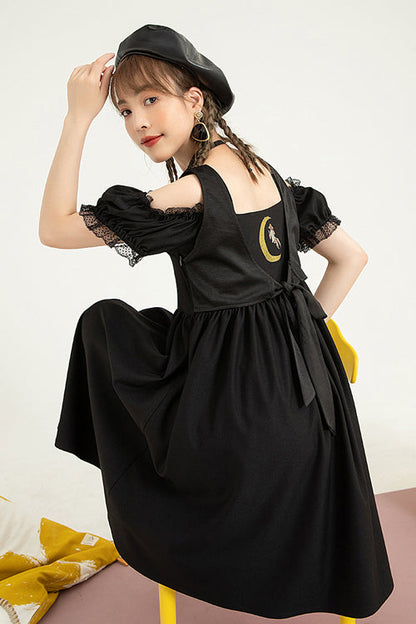 Reversible High-Waist Short-Sleeve Sweet Lolita Dress