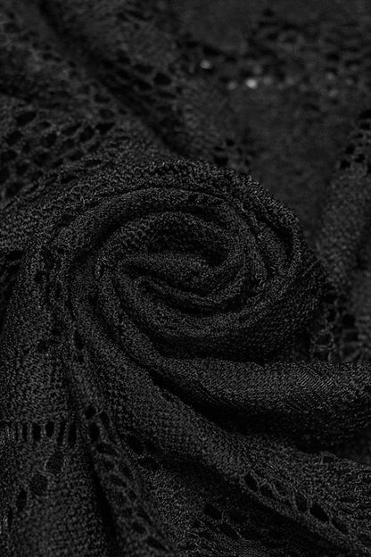 No-Sleeve Cross Embroidery Lace Gothic Waistcoat