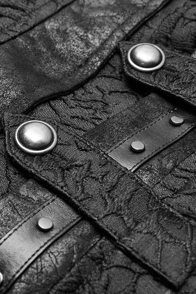 Buckle Detail Punk Vest for Men