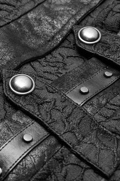 Buckle Detail Punk Vest for Men