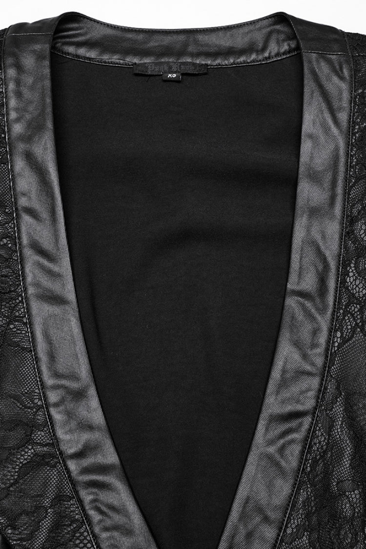 Ebony Long-Sleeve Lace Irregular Gothic Dress