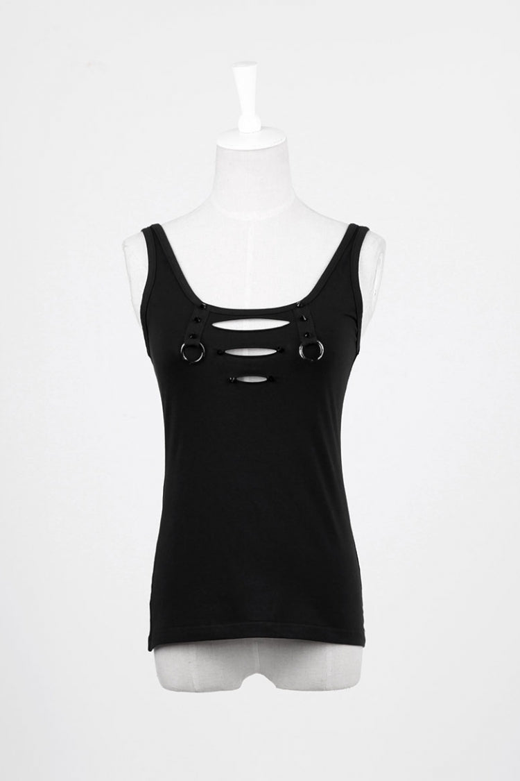 No-Sleeve Slim Ripped Steampunk Waistcoat