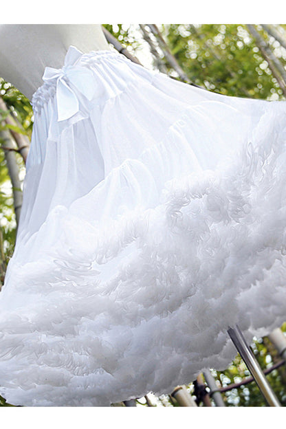 Ivory Cotton Ultra Fluffy Soft Candy Lolita Petticoat Skirt