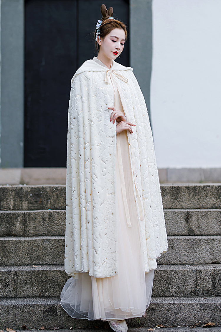 Fairy Sweet Hanfu Gown with Ethereal Cream Tone