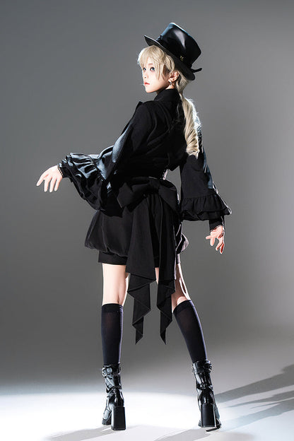 Ebony Long-Sleeve Vintage Prince Ouji Lolita Blouse
