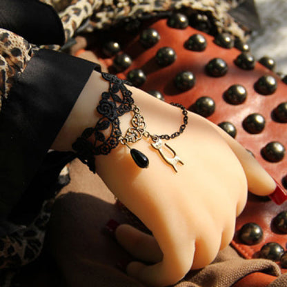 Female Sweet Bracelet with Lace Fringe and Simple Bride Fashion Style