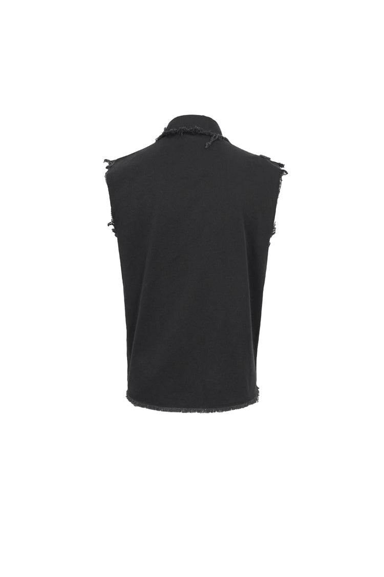 Jet Buckle Splice Raw Punk Vest