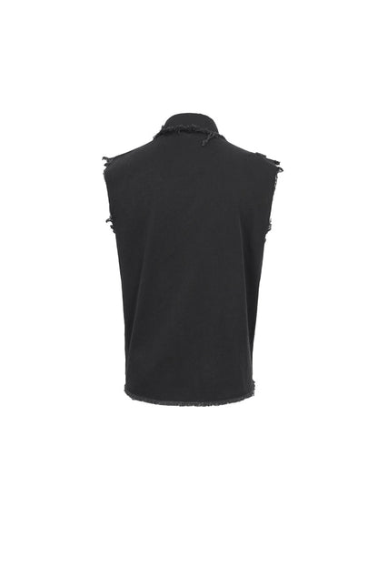Jet Buckle Splice Raw Punk Vest