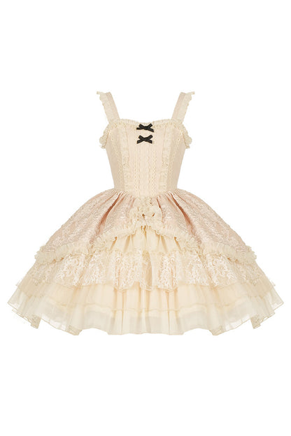 Elegant Ballet Sleeveless Layered Cake Sweet Lolita JSK