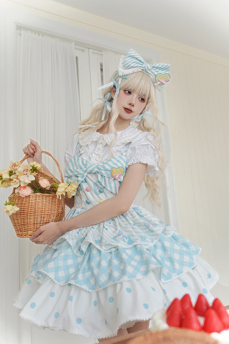 Hatsune Miku Print Bowknot Sweet Lolita JSK Dress