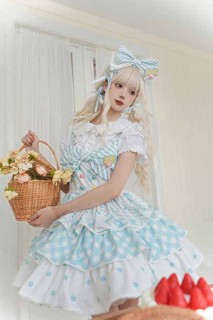 Hatsune Miku Print Bowknot Sweet Lolita JSK Dress