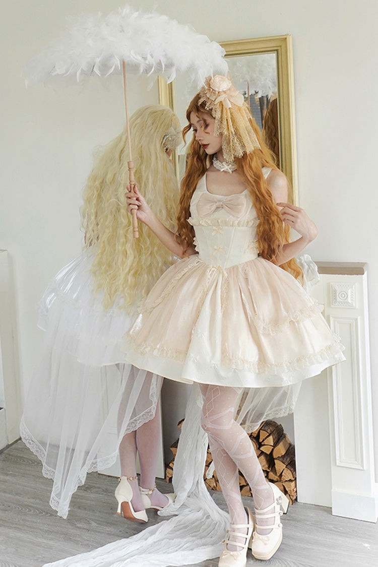 Bowknot Cardigan Sweet Elegant Princess Lolita JSK Dress in Moonlight Symphony