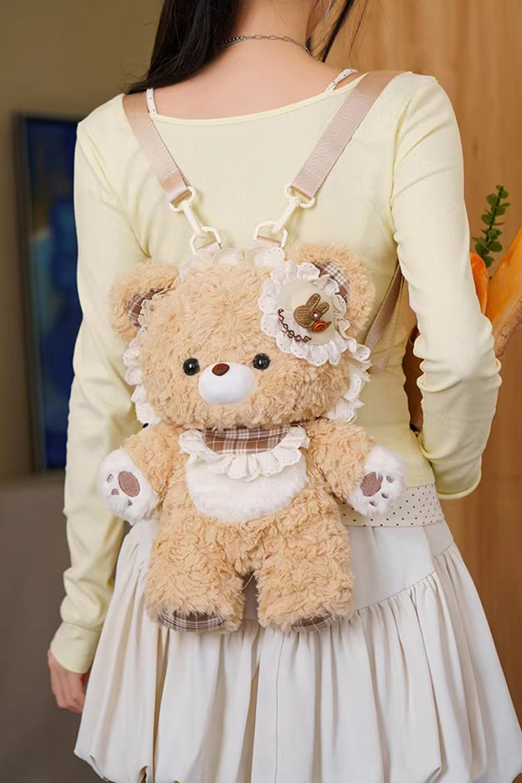 Little Bear Guli Plush Ruffle Lolita Backpack