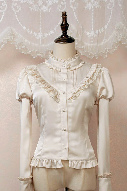Ebony V-Neck Printed Tiered Bow Collegiate JSK - Honor Guard Gala