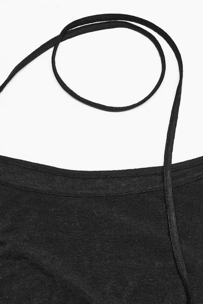 Asymmetric Slash Shoulder Gothic Tee