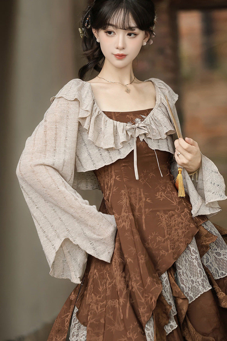 Dune Traveler Asymmetric Punk Vintage Lolita Jumper Set