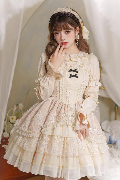Elegant Ballet Sleeveless Layered Cake Sweet Lolita JSK