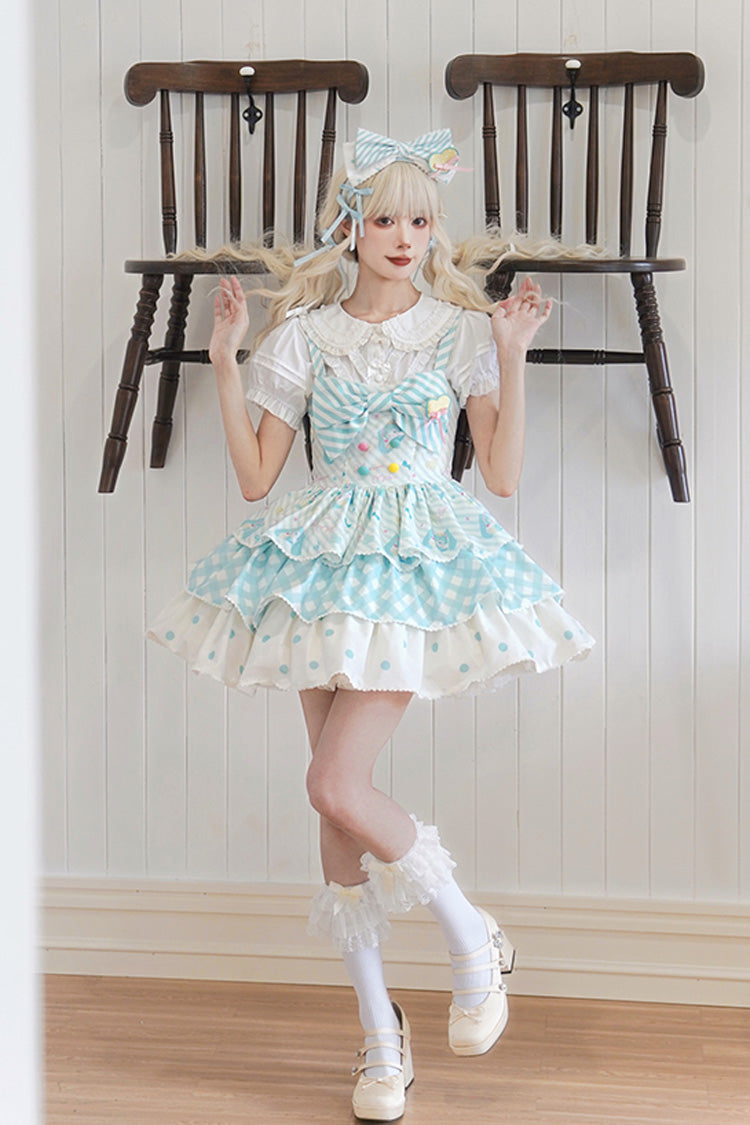 Hatsune Miku Print Bowknot Sweet Lolita JSK Dress