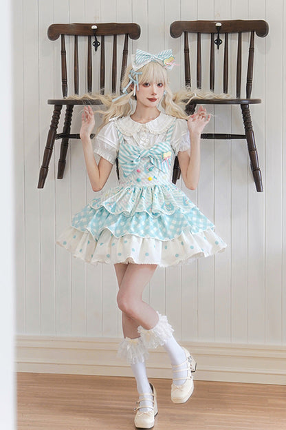 Hatsune Miku Print Bowknot Sweet Lolita JSK Dress