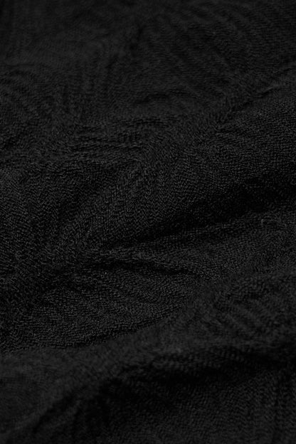 Ripped Embroidered Gothic Leg Warmers for Women in Black