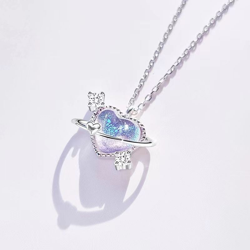 Pastal Magic Heart Necklace – Gemi Glitz