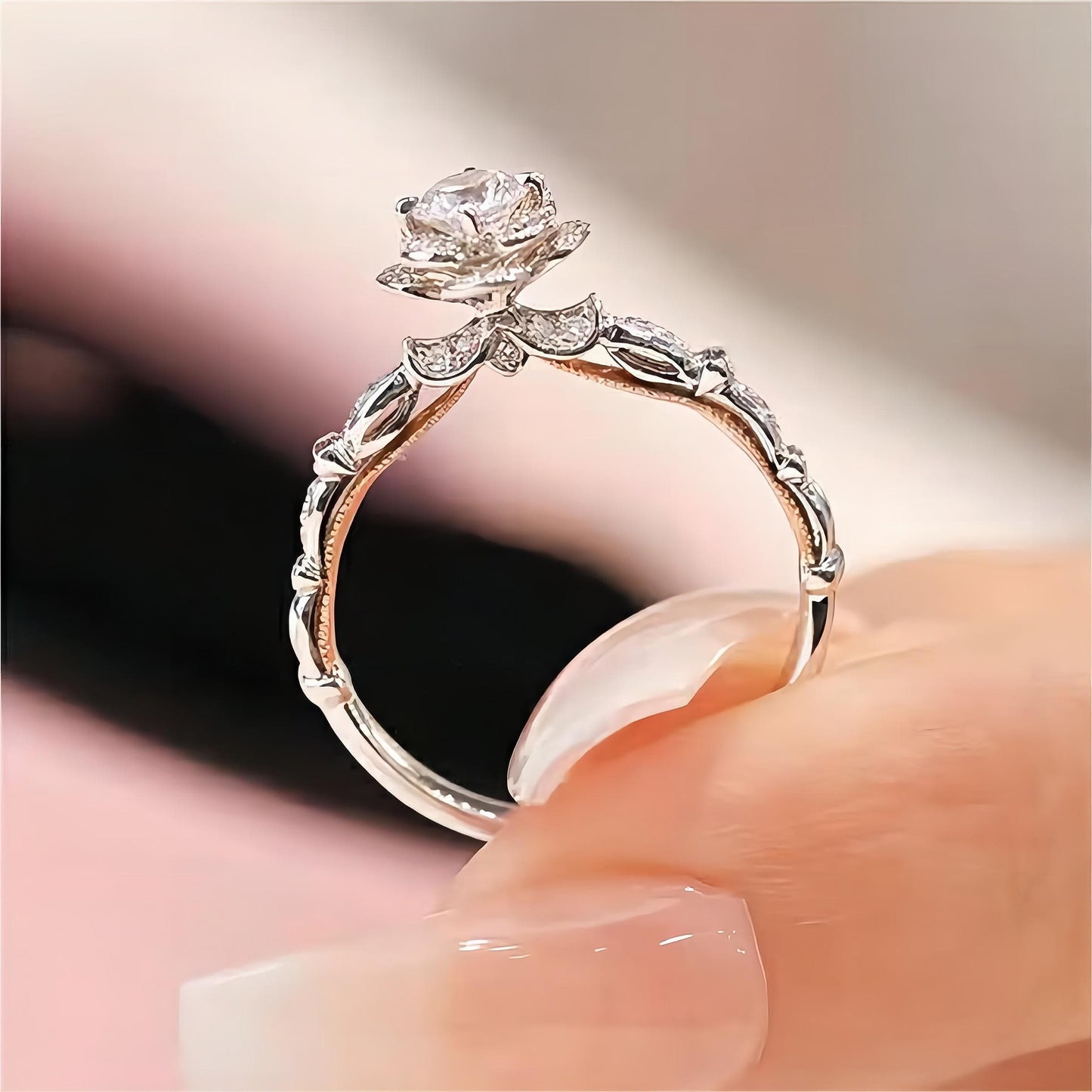 Silver Diamond Ring