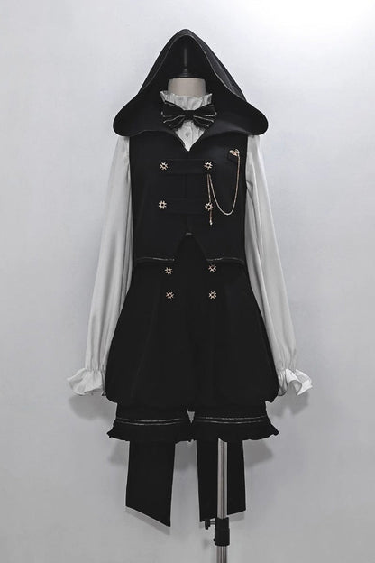 Ivory Anxious Rabbit Long-Sleeve Ouji Gothic Lolita Blouse