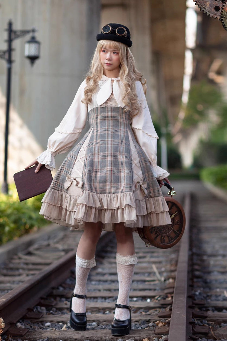 Slim Bowknot Sleeveless Ruffle Classic Lolita Dress with Elegant Backlight