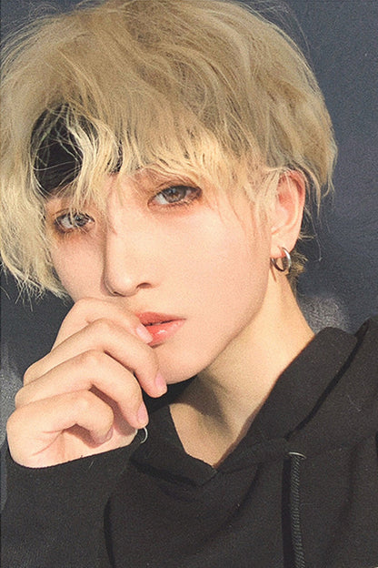 Foil Perm Fluffy Handsome Ouji Wig
