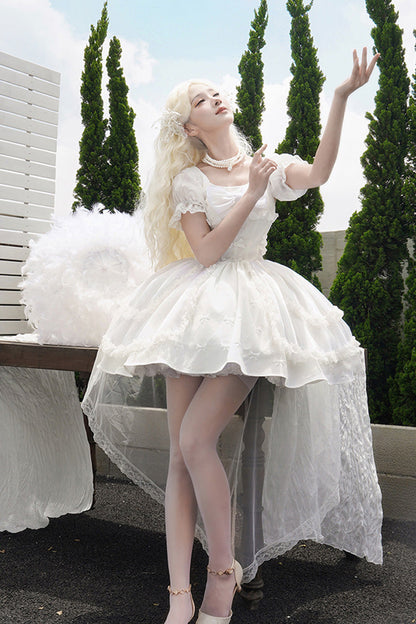 Bowknot Cardigan Sweet Elegant Princess Lolita JSK Dress in Moonlight Symphony
