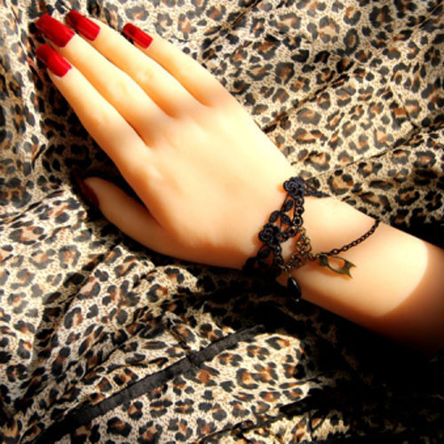Female Sweet Bracelet with Lace Fringe and Simple Bride Fashion Style