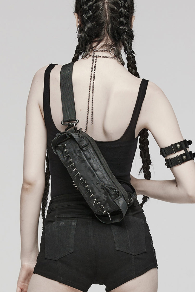 Military Rivets Steampunk Shoulder Bag for Women