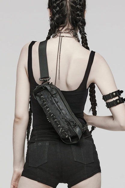 Military Rivets Steampunk Shoulder Bag for Women