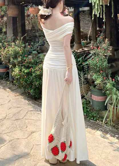 Skirts And Wrinkled Tops Summer Cotton Set Art Beige Two Pieces