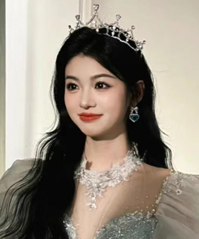 Out Alloy Zircon Hollow Crown Gold Beautiful