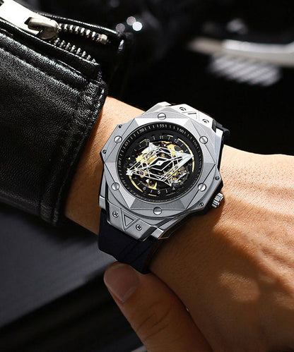 Leather Out Automatic Hollow Rose Machinery Fully Gold Beautiful