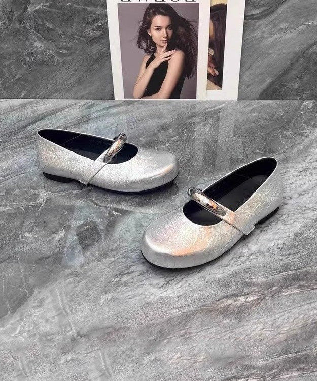 Beautiful Leather Black Shoes Comfy Faux Flat Splicing