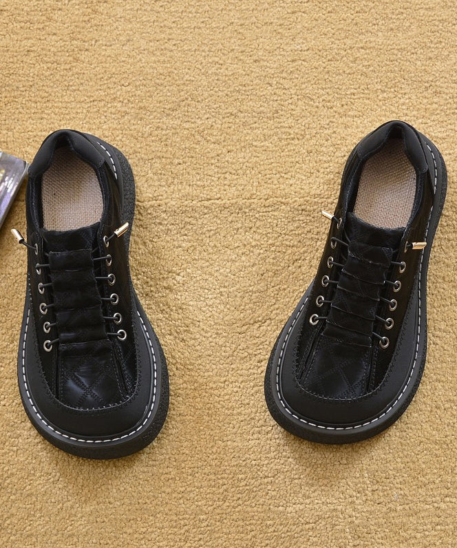 For Faux Beige Leather Comfortable Splicing Women Loafers