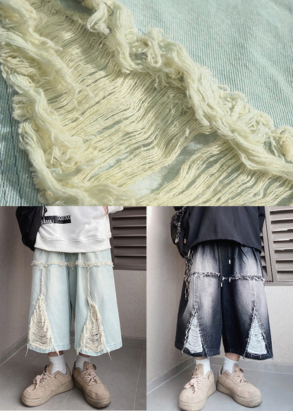 Oversized Original Waist Shorts Men Elastic Summer Design Black