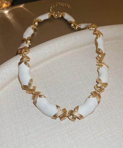 Glaze Black Gratuated Alloy Bohemian Necklace Drip Bead