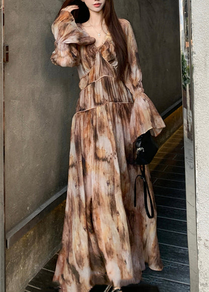 Dress Spaghetti Dye Tie Two Strap And Pieces Bohemian Long