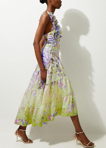 Set Lingerie Boho And Bodysuit Maxi V-Neck Print Skirts Patchwork