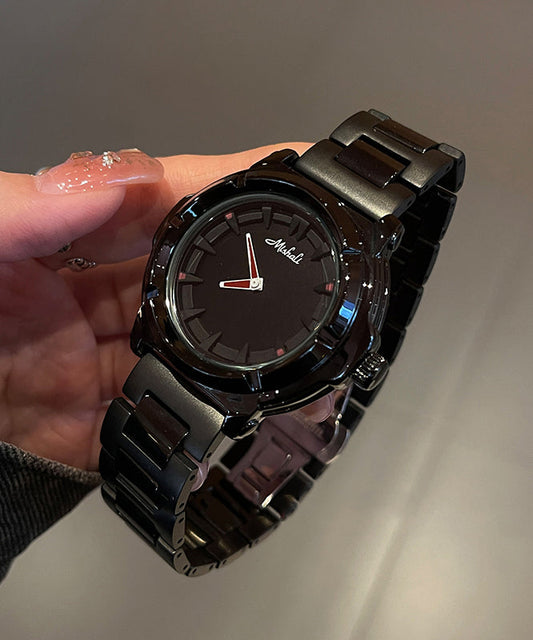 Black Quartz Steel Alloy Movement Boutique Watches Stainless