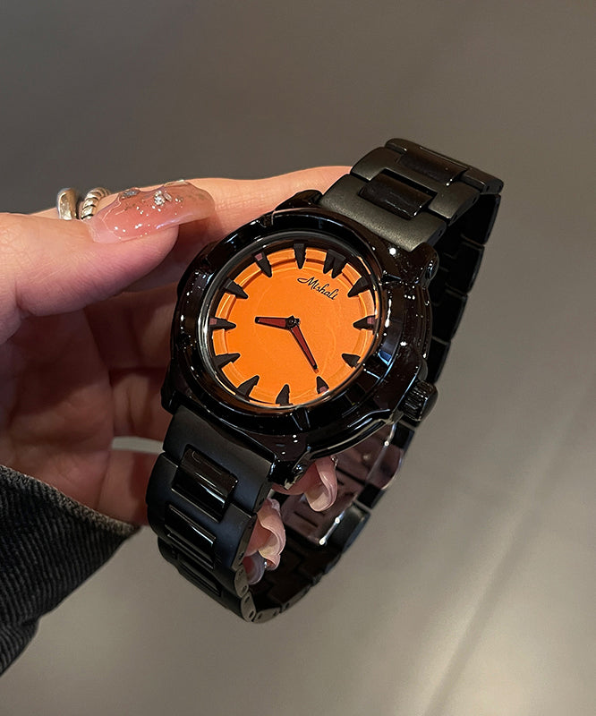 Black Quartz Steel Alloy Movement Boutique Watches Stainless