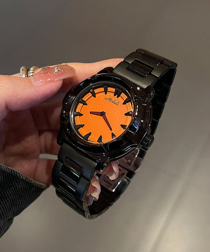 Black Quartz Steel Alloy Movement Boutique Watches Stainless