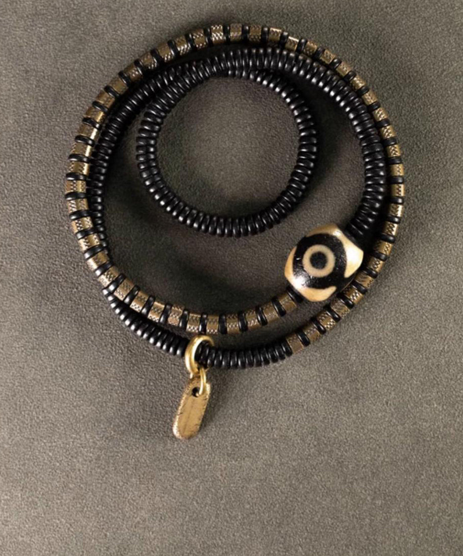 Boutique Beads Colorblock Sandalwood Copper Gold And Ancient