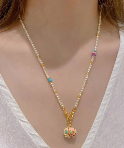 Pendant Pearl Alloy Boutique Gold Elephant Little Necklace Beads