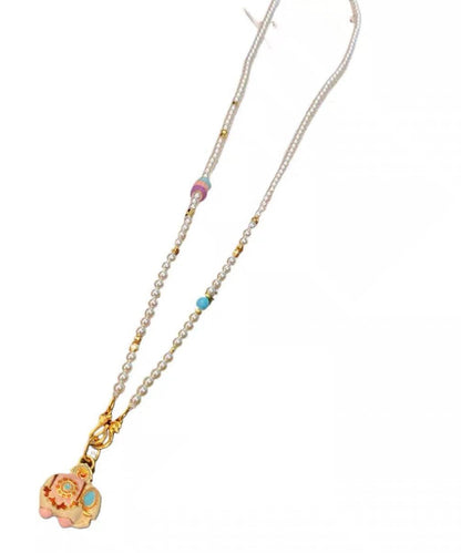 Pendant Pearl Alloy Boutique Gold Elephant Little Necklace Beads