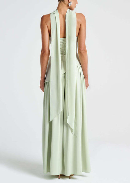 Summer Dresses Green Side Light Boutique Open Strapless Scarf